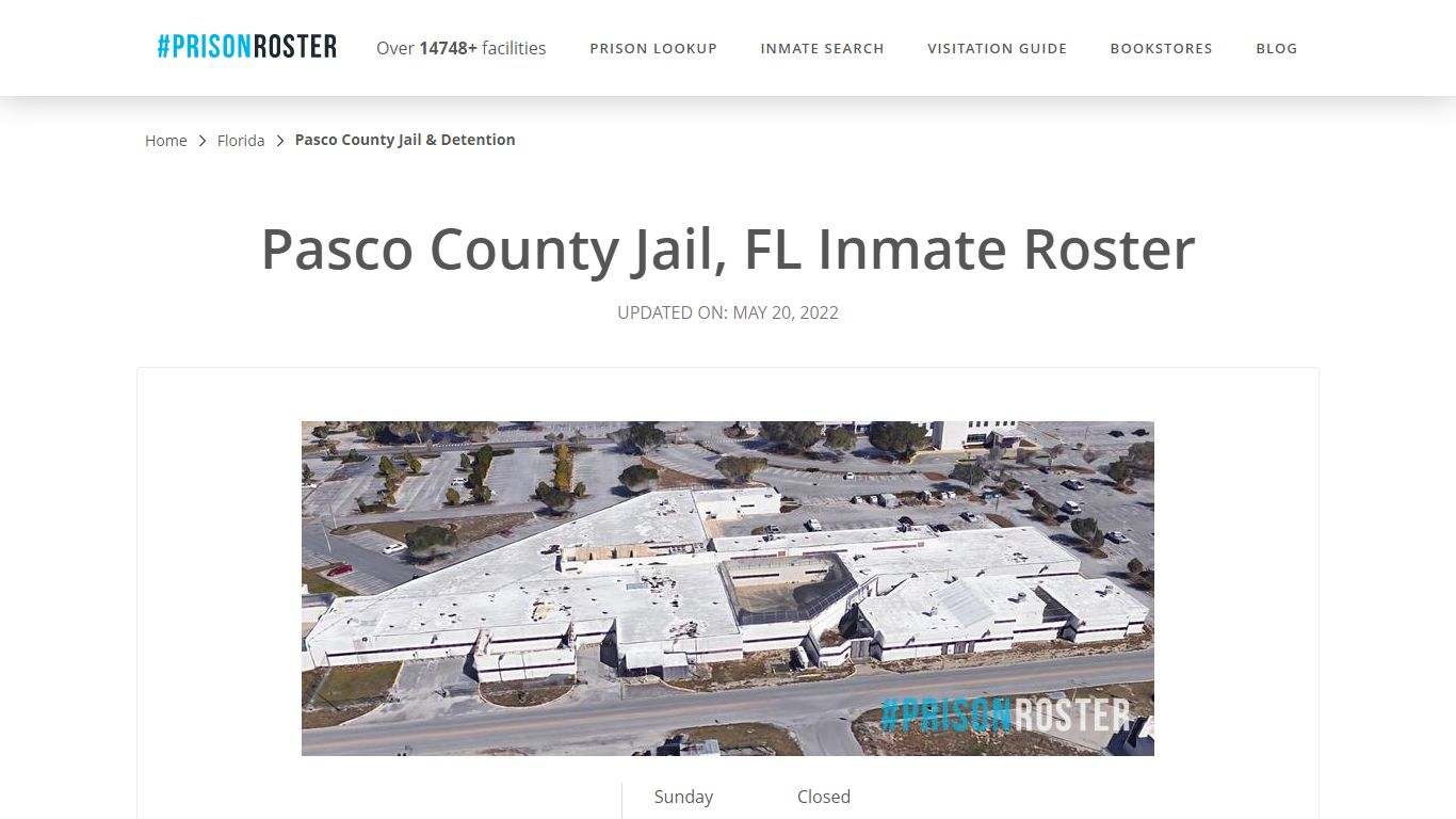 Pasco County Jail, FL Inmate Roster